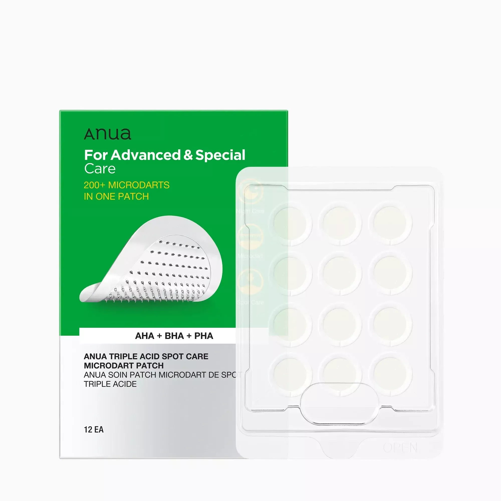 ANUA Triple Acid Spot Care Microdart Patch 12ea