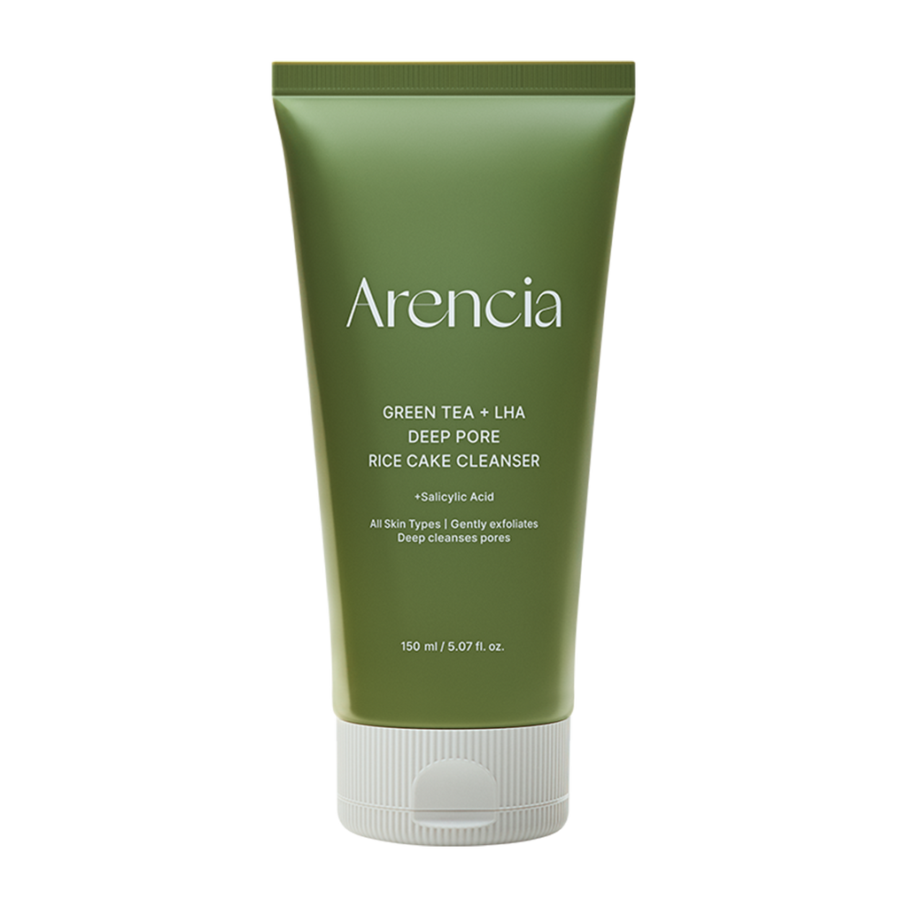 Arencia Green Tea + LHA Deep Pore Rice Cake Cleanser 150g