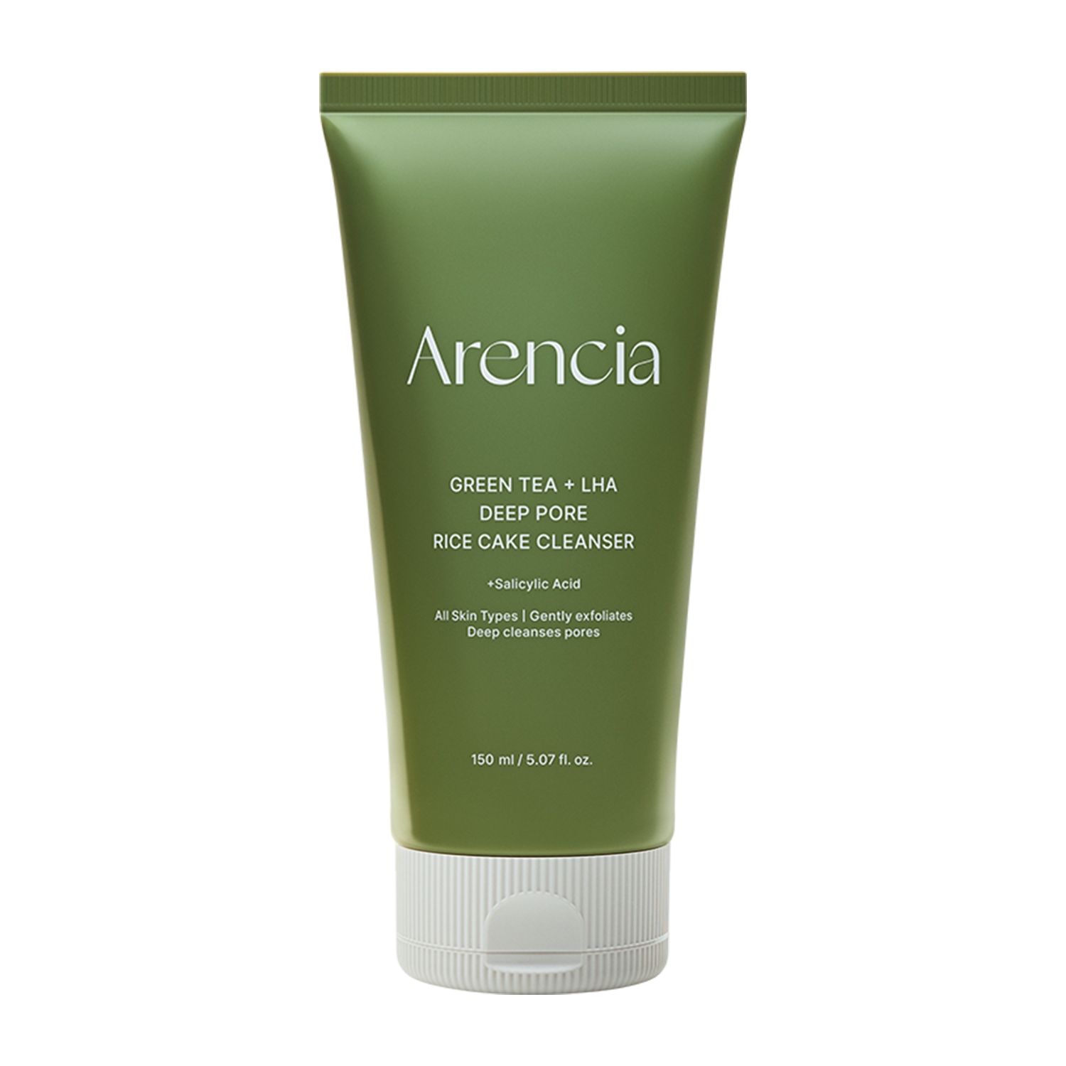 Arencia Green Tea + LHA Deep Pore Rice Cake Cleanser 150g