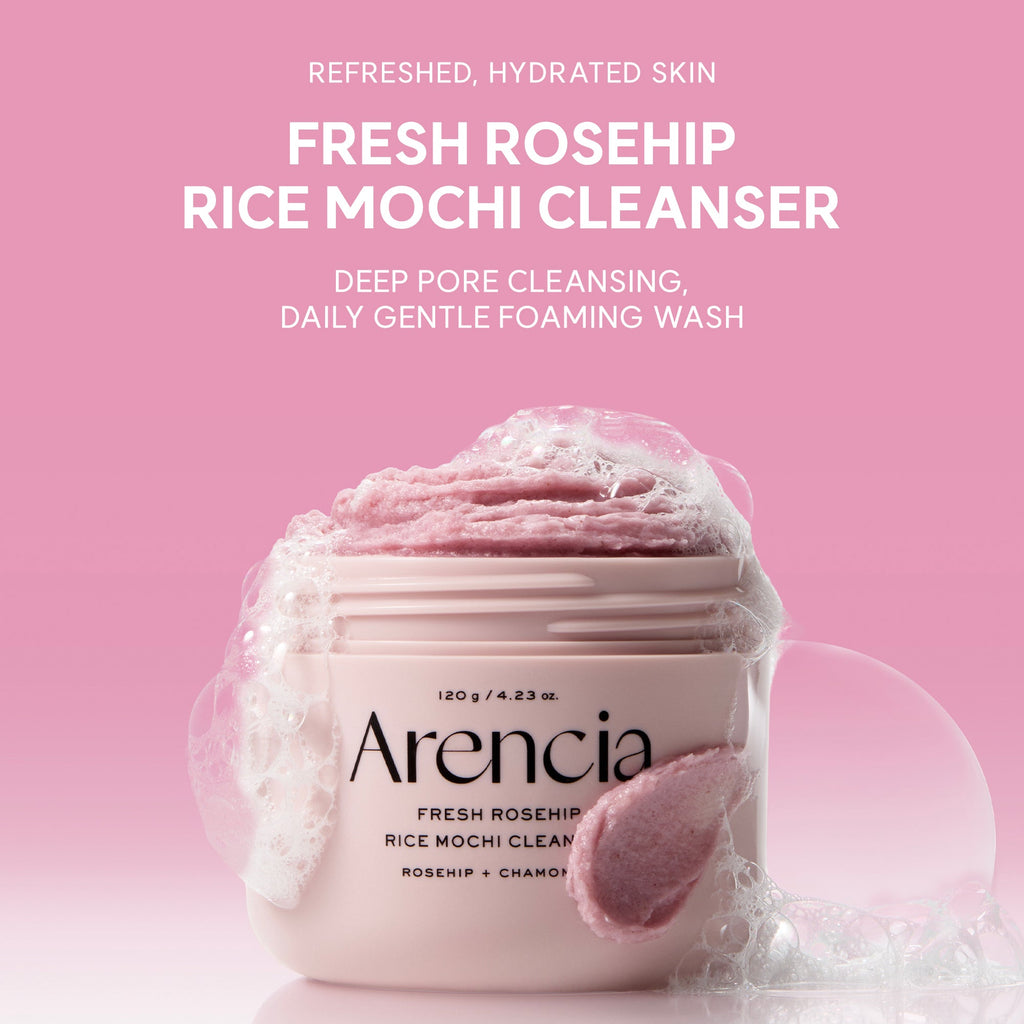 Arencia Fresh Rosehip Rice Mochi Cleanser 2025 Version - 120g