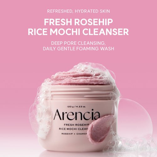 Arencia Fresh Rosehip Rice Mochi Cleanser 2025 Version - 120g