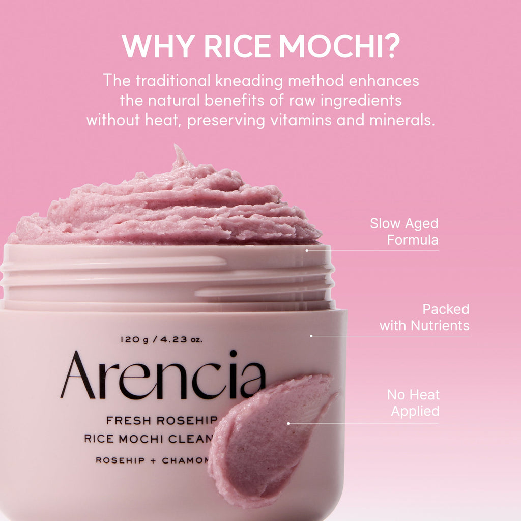 Arencia Fresh Rosehip Rice Mochi Cleanser 2025 Version - 120g