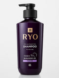 RYO Hair Loss Expert Care Korean Shampoo for oily scalp 400 mL. Purple Nourishing Resilience Intensive Nourishing Shampoo 9EX. Help control scalp oiliness