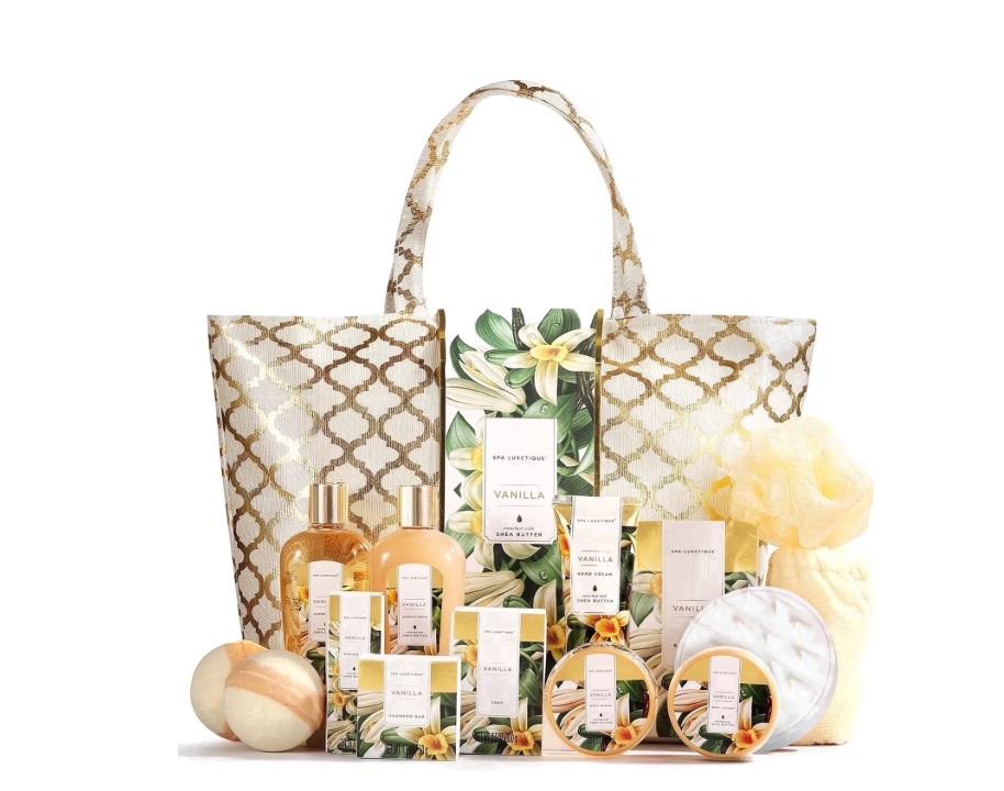 Gift Sets for Women - 15 Pcs Vanilla Scent Birthday Mothers Day Gifts for Mom